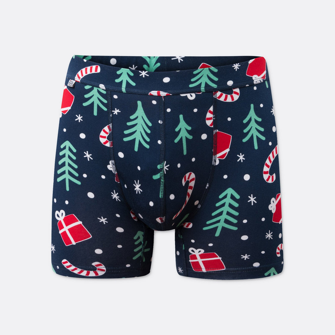 Kerstpatroon Boxers Blauw