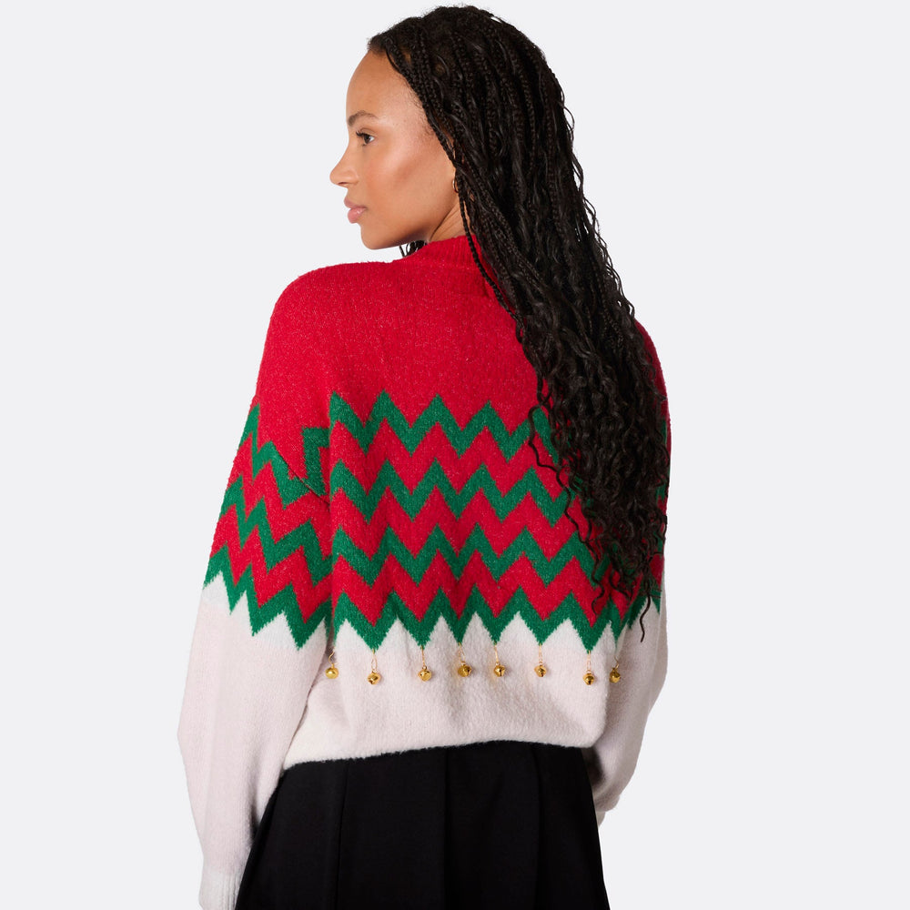 Jingle Bells Oversized Kersttrui Dames
