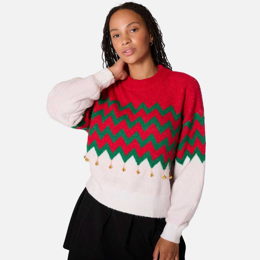 Jingle Bells Oversized Kersttrui Dames