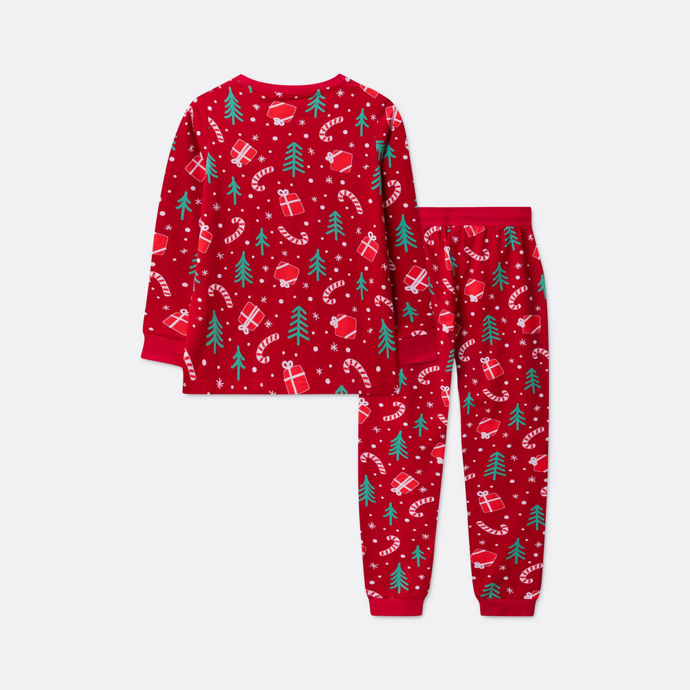 Rode Kerstpatroon Kerstpyjama voor Kinderen