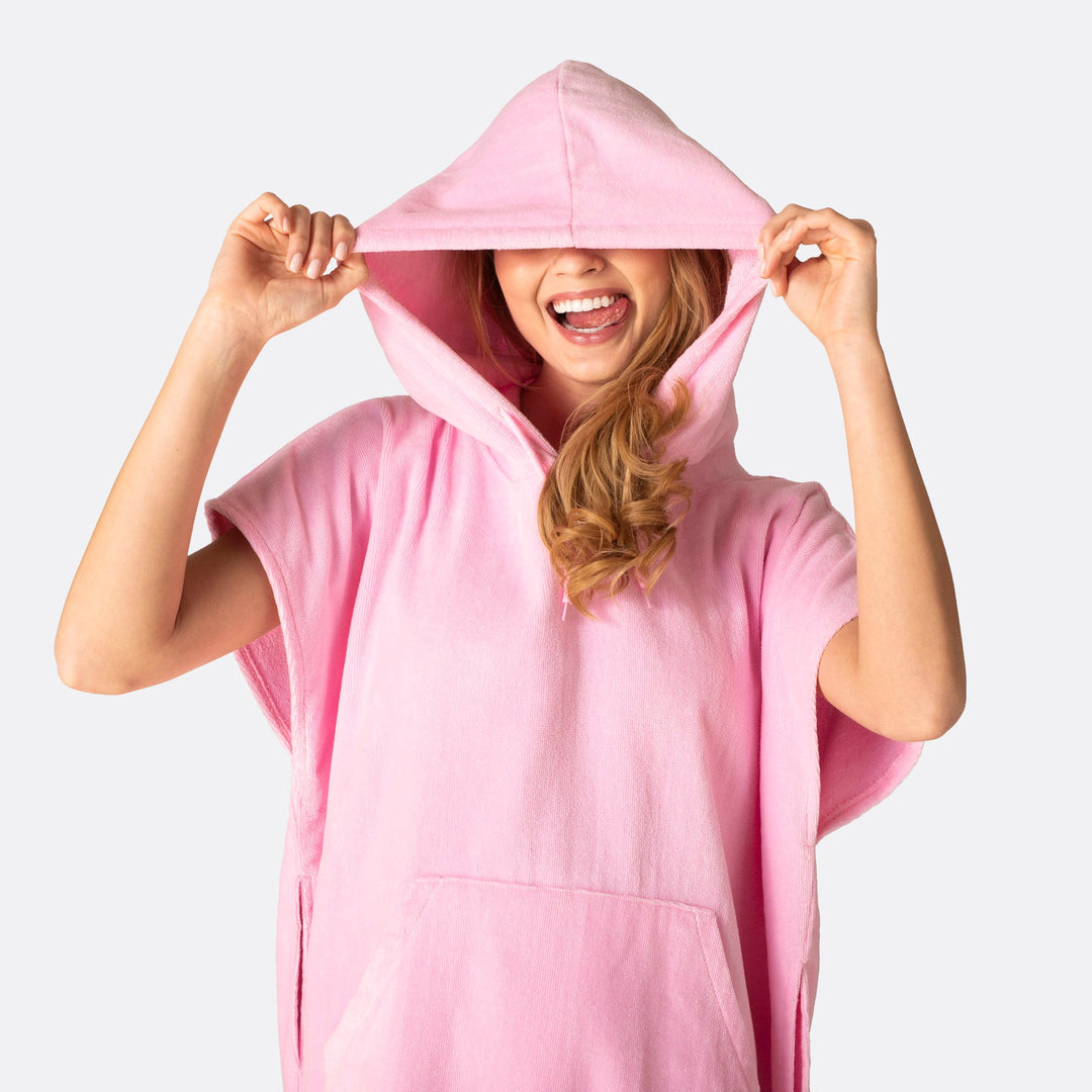 Bubblegum Roze Surf Poncho