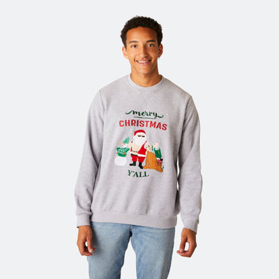 Merry Christmas Y'all Kerst Sweatshirt Heren