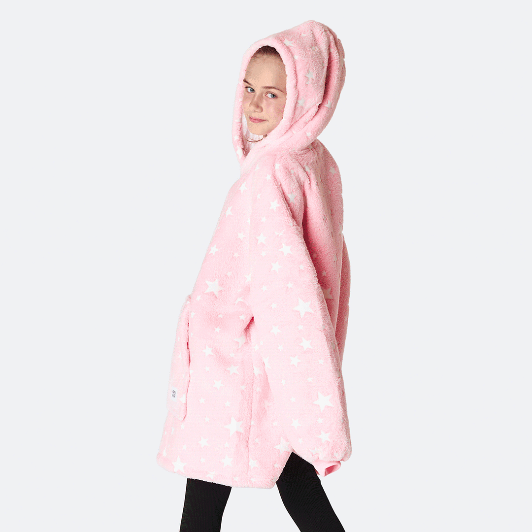 Sterren Roze HappyHoodie Voor Kinderen