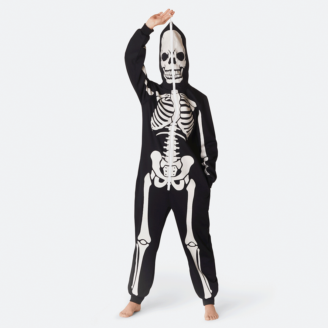 Halloween Skelet Onesie Dames