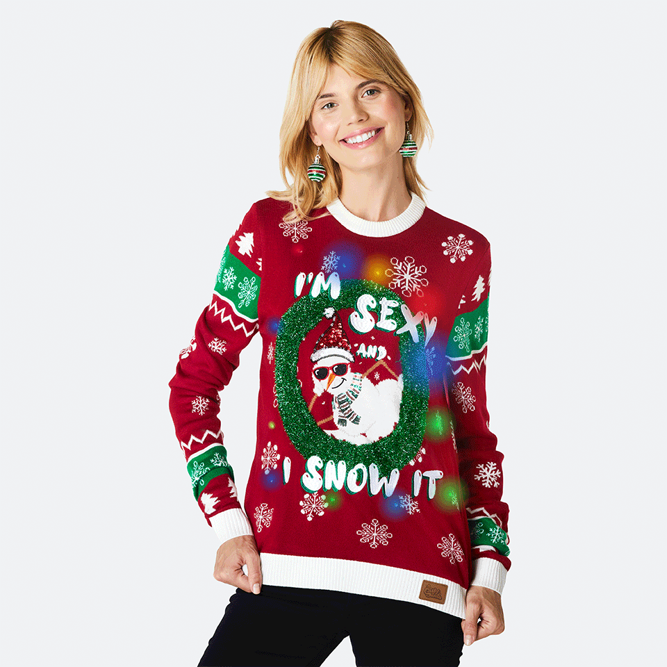 I'm Sexy And I Snow It Kersttrui Dames