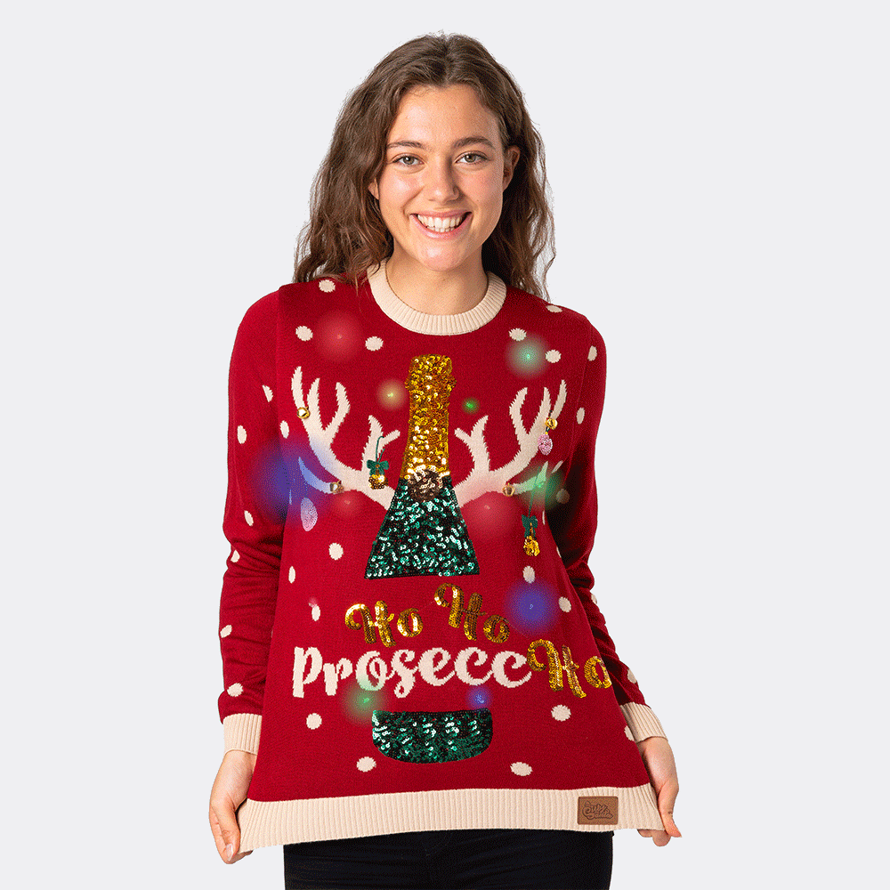 Prosecco Kersttrui Dames