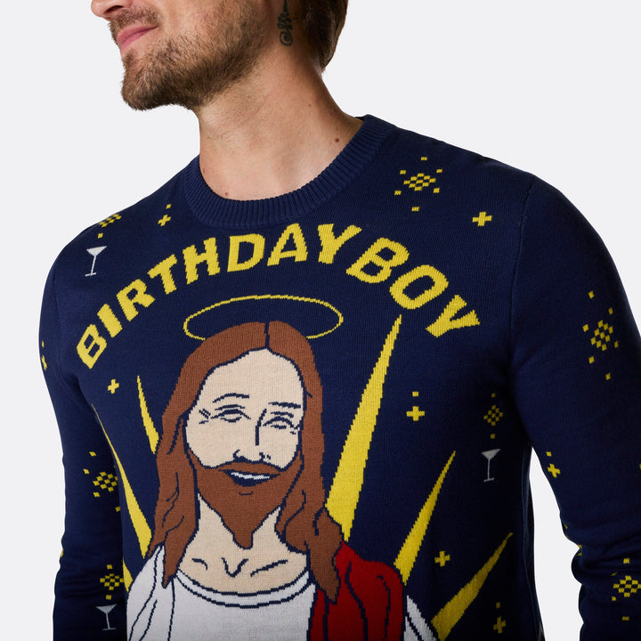 Birthday Boy Kersttrui Heren
