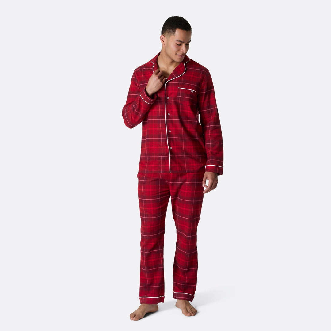 Rode Flanellen Kerstpyjama's Gezin