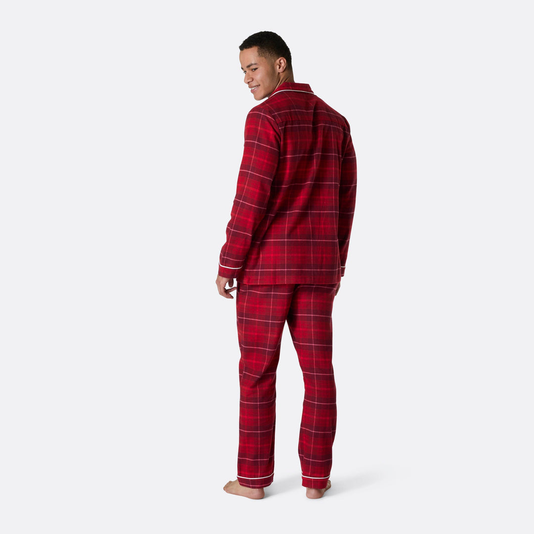 Rode Flanellen Kerstpyjama Heren