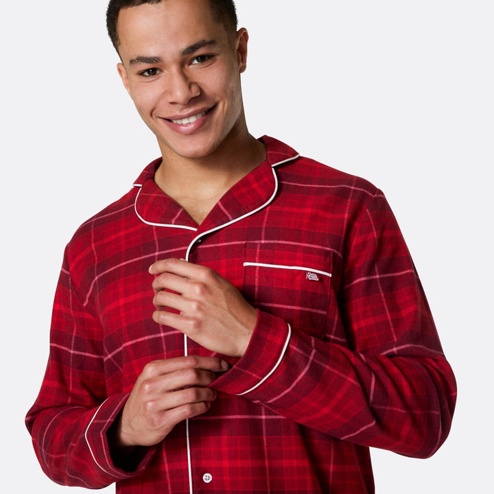 Rode Flanellen Kerstpyjama's Gezin