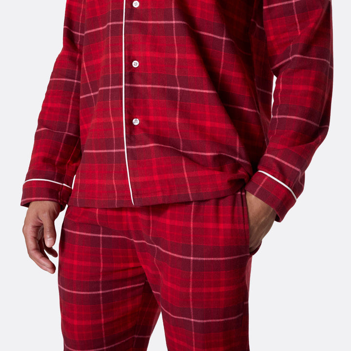 Rode Flanellen Kerstpyjama Heren