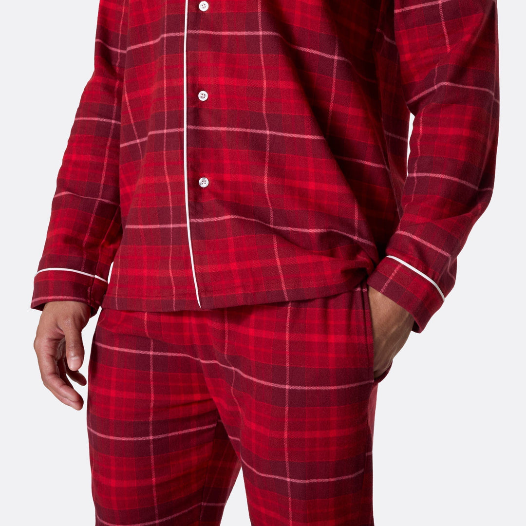 Rode Flanellen Kerstpyjama's Gezin
