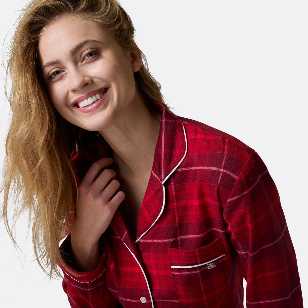 Rode Flanellen Kerstpyjama's Gezin
