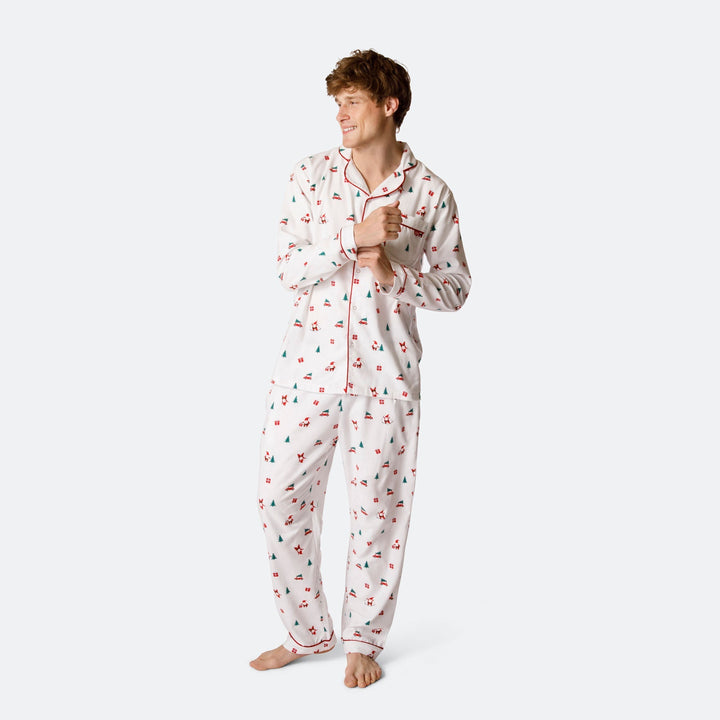 Maretak Flanellen Kerstpyjama Heren