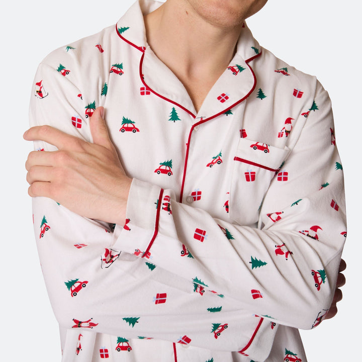 Maretak Flanellen Kerstpyjama Heren