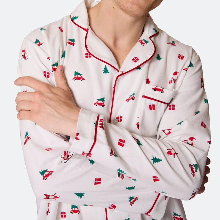 Maretak Flanellen Kerstpyjama Heren