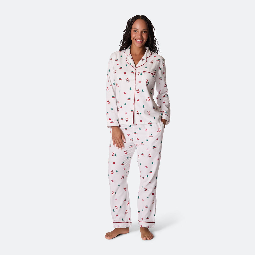 Maretak Flanellen Kerstpyjama Dames