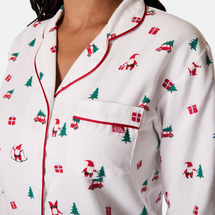 Maretak Flanellen Kerstpyjama Dames