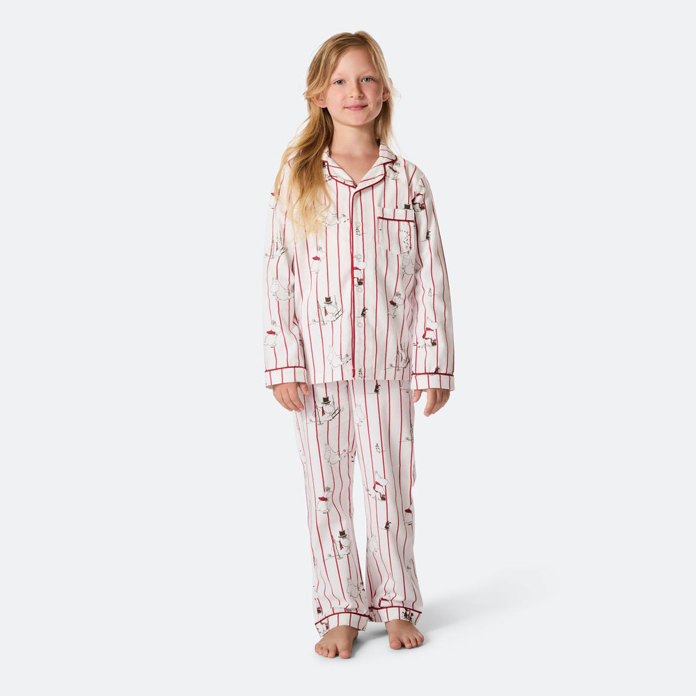 Moemins Flanellen Kerstpyjama voor Kinderen