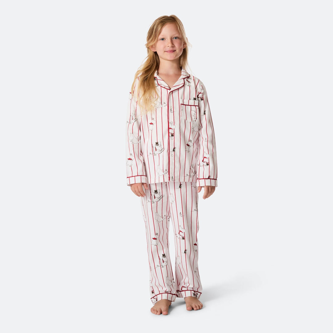 Moemins Flanellen Kerstpyjama voor Kinderen