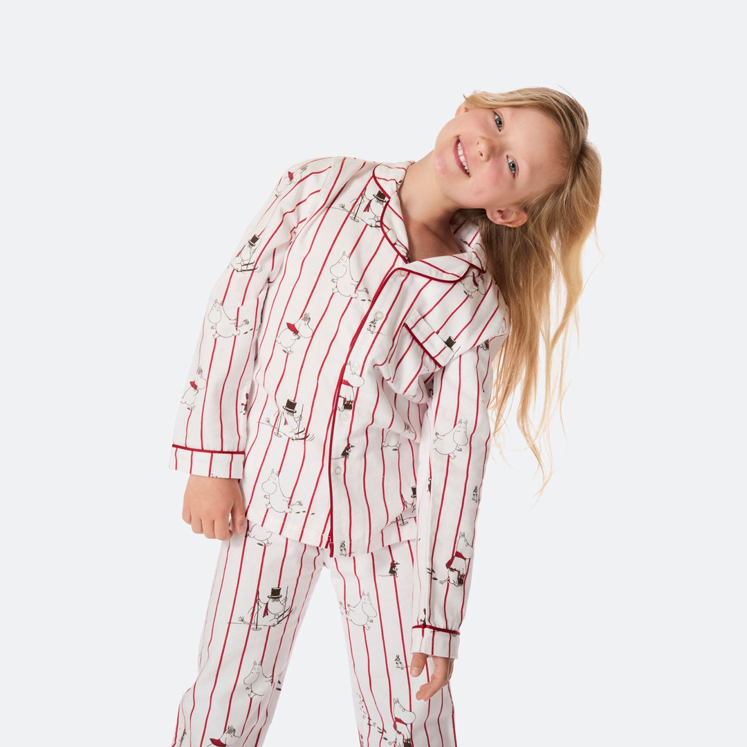 Moemins Flanellen Kerstpyjama voor Kinderen