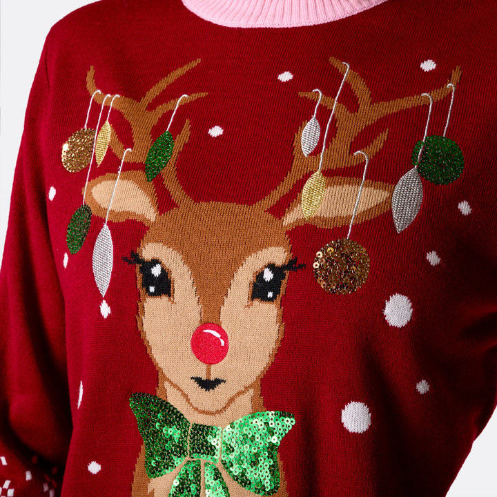Rendier Kersttrui Dames