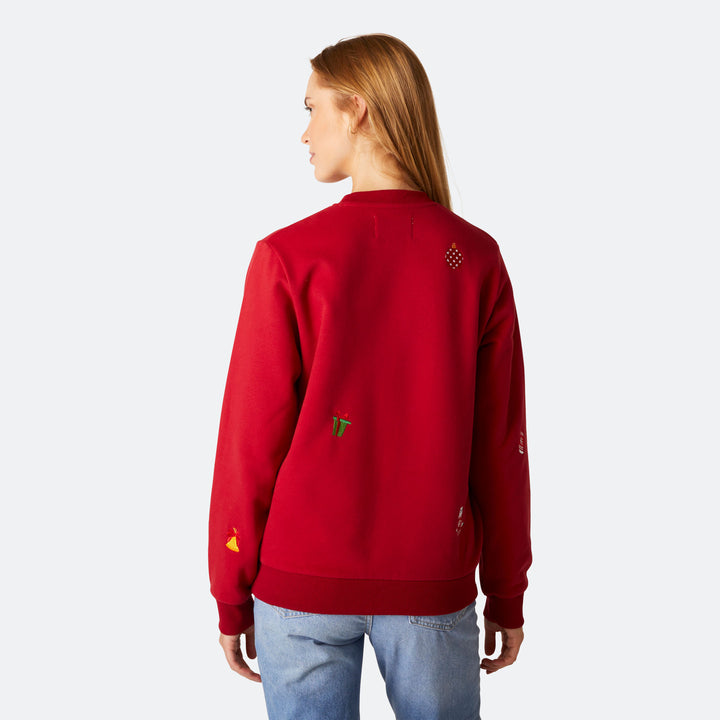 Kerstmis Sweatshirt Rood Dames