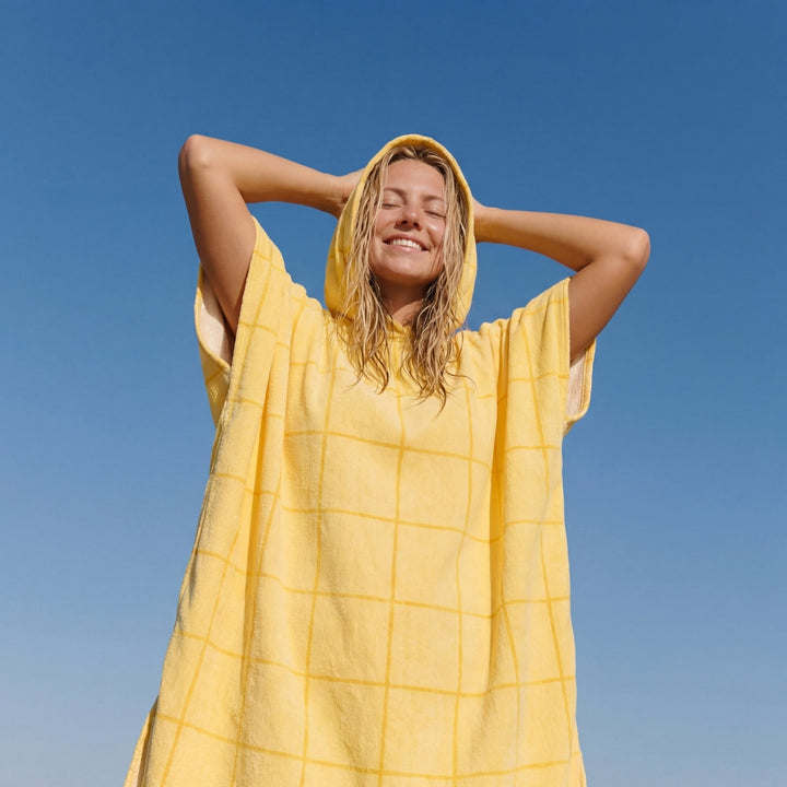 Gele Zwembad Surf Poncho