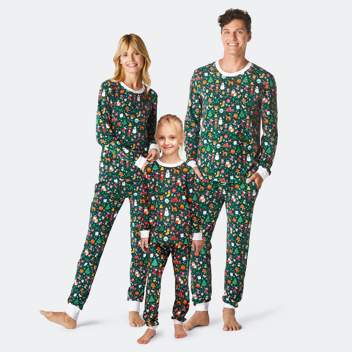 Matchende Kerstpyjama's Voor Gezin - Kerstdroom Groen