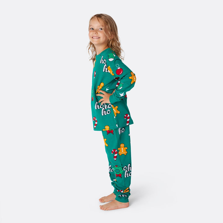Groene Hohoho Kerstpyjama&
