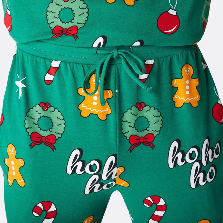 Groene Hohoho Kerstpyjama&