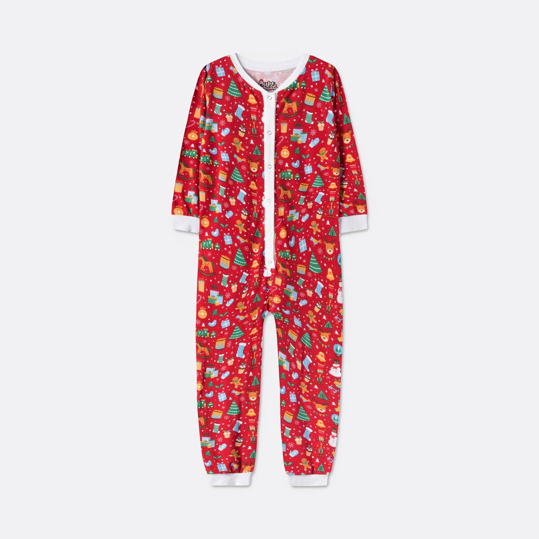 Matchende Kerstpyjama's Voor Gezin - Kerstdroom Rood