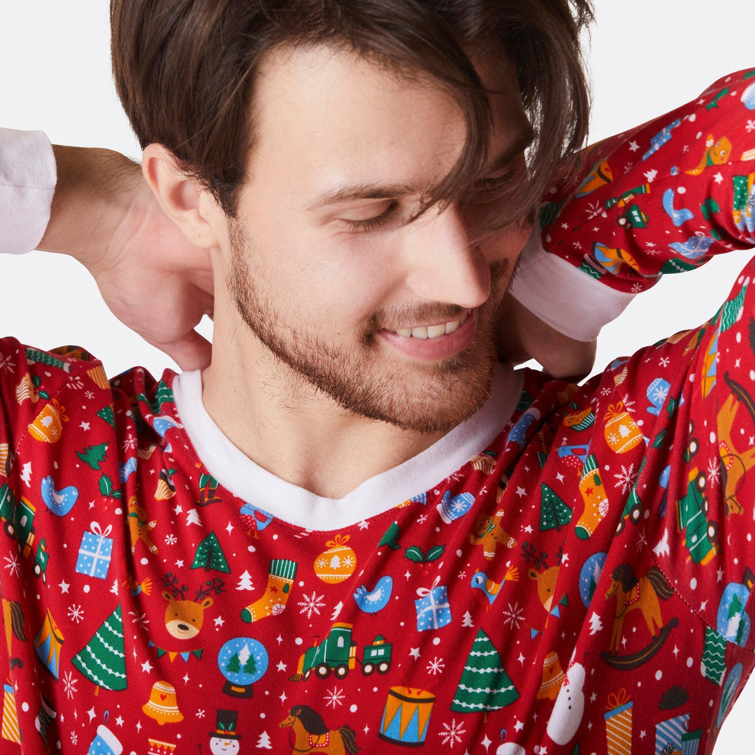 Matchende Kerstpyjama's voor Gezin - Kerstdroom Rood