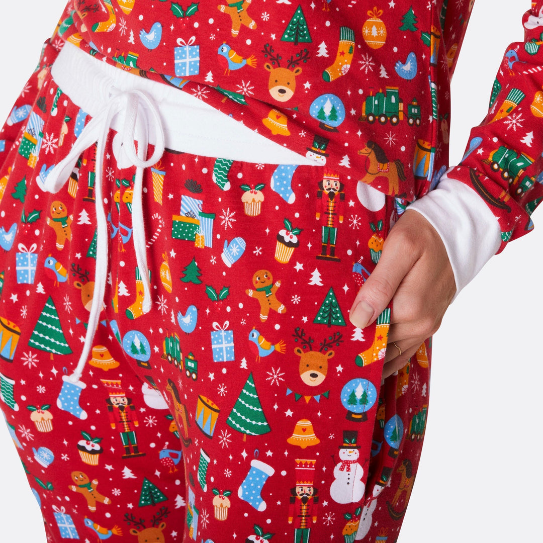 Matchende Kerstpyjama's voor Gezin - Kerstdroom Rood