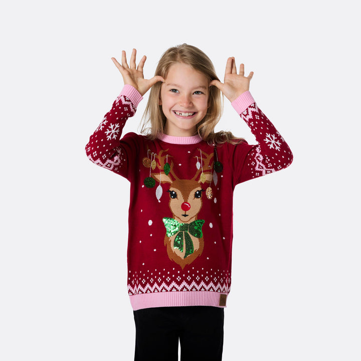 Rendier Kersttrui Voor Kinderen