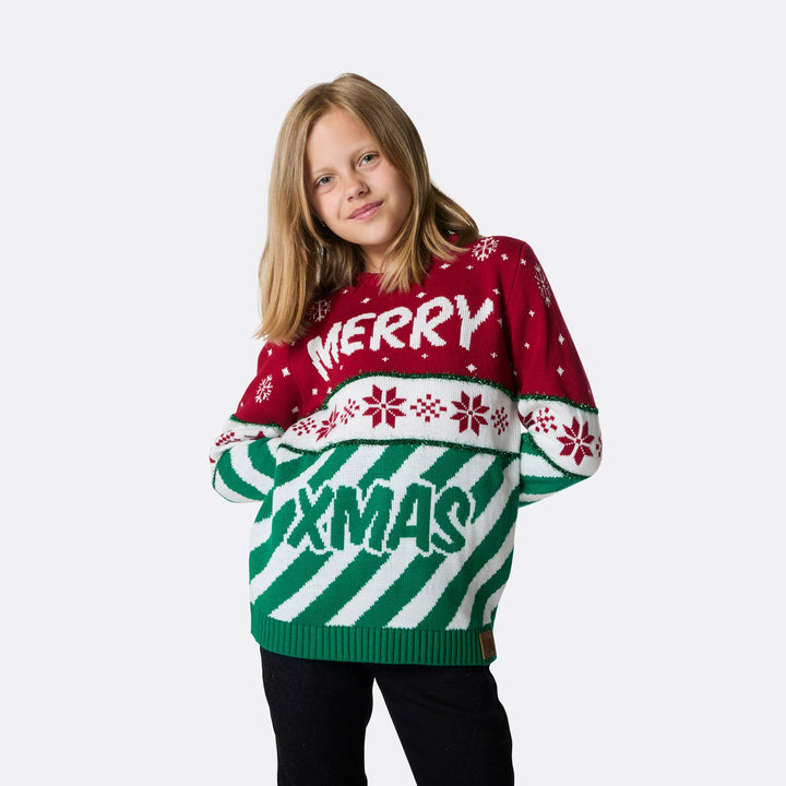 Merry Xmas Kersttrui Voor Kinderen