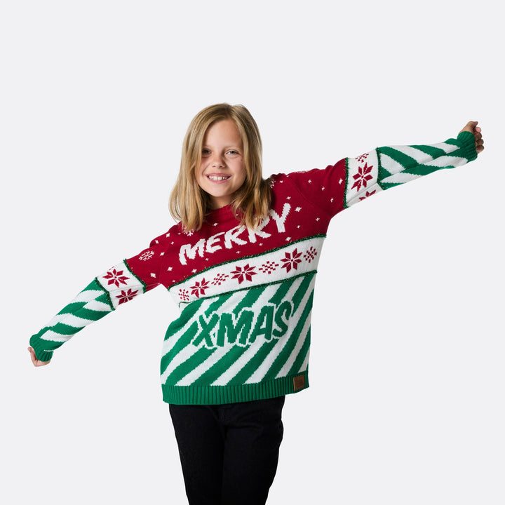 Merry Xmas Kersttrui Voor Kinderen
