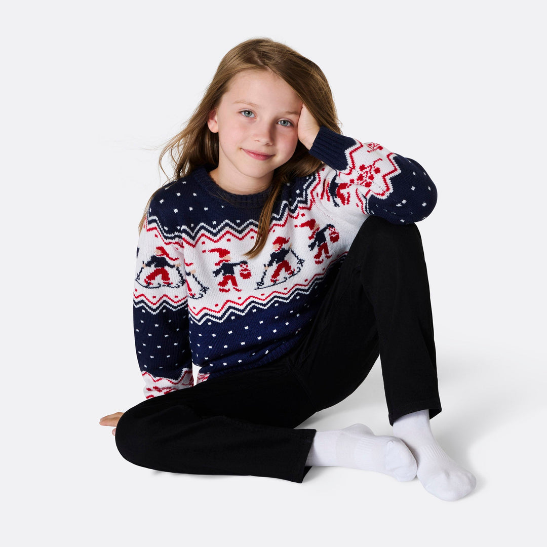 Kerstlandschap Kersttrui's Gezin