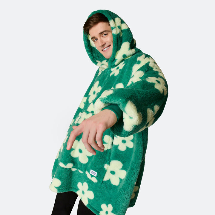 Groene Bloemen Teddy HappyHoodie