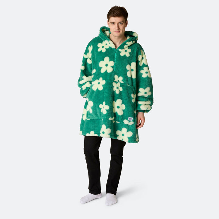 Groene Bloemen Teddy HappyHoodie