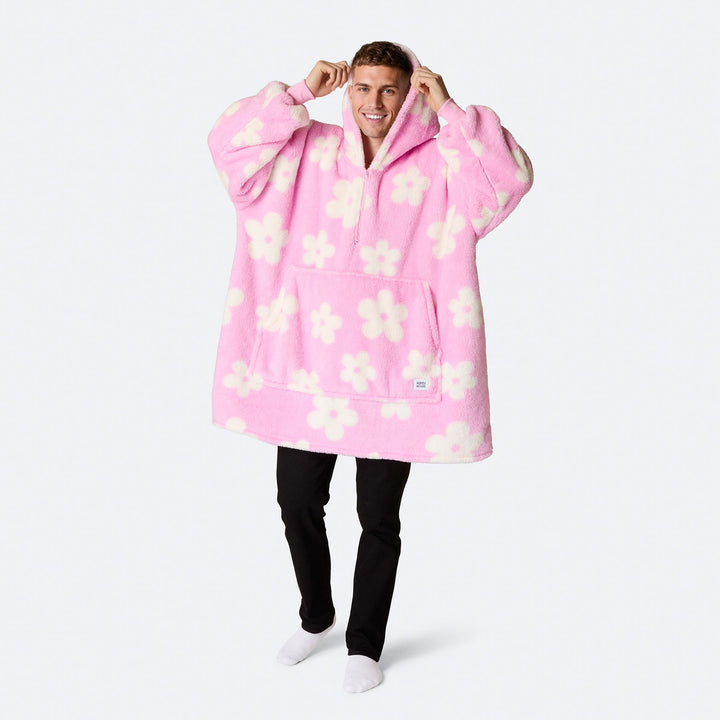 Roze Bloemen Teddy HappyHoodie