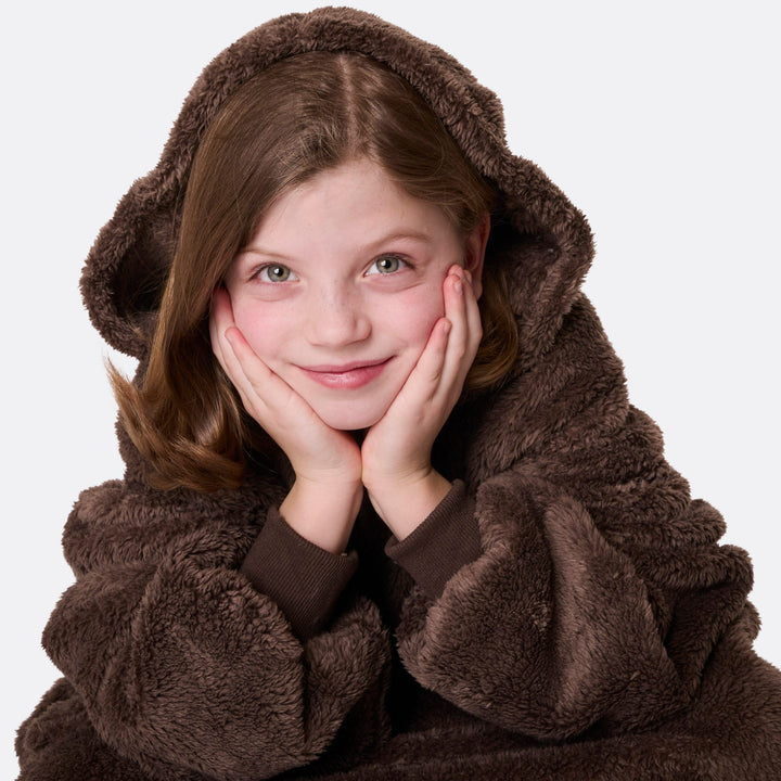 Bruine Teddy HappyHoodie voor Kinderen