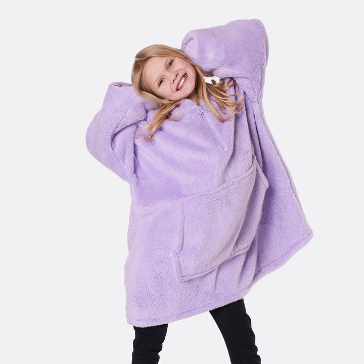 Lavendel Teddy HappyHoodie voor Kinderen