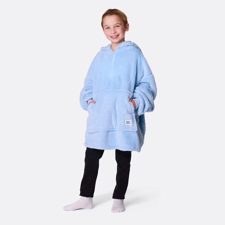 Blauwe Teddy HappyHoodie voor Kinderen