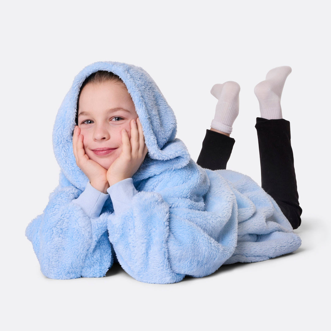 Blauwe Teddy HappyHoodie voor Kinderen