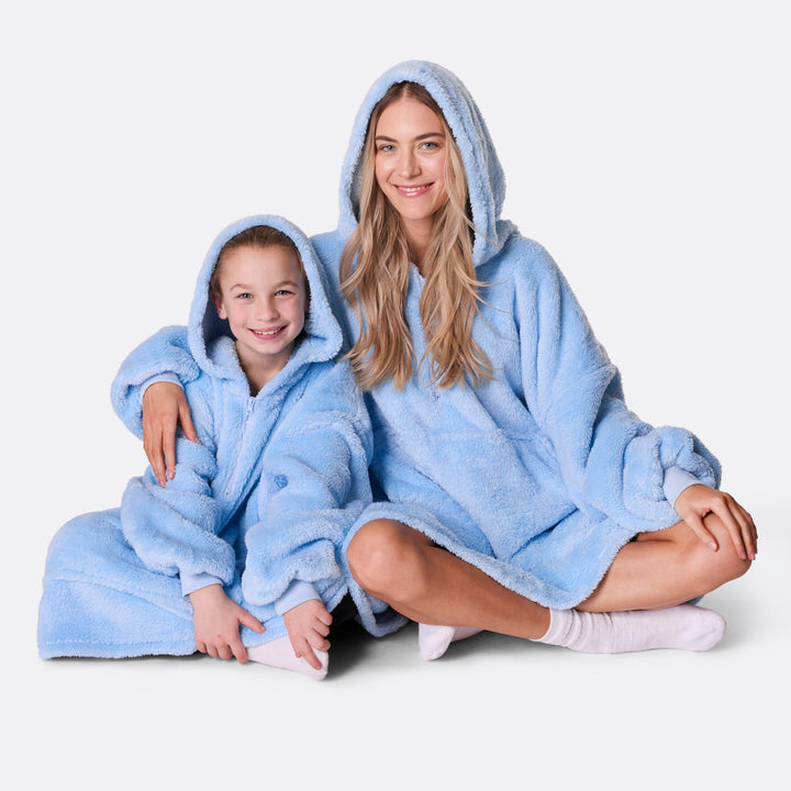 Blauwe Teddy HappyHoodie voor Kinderen