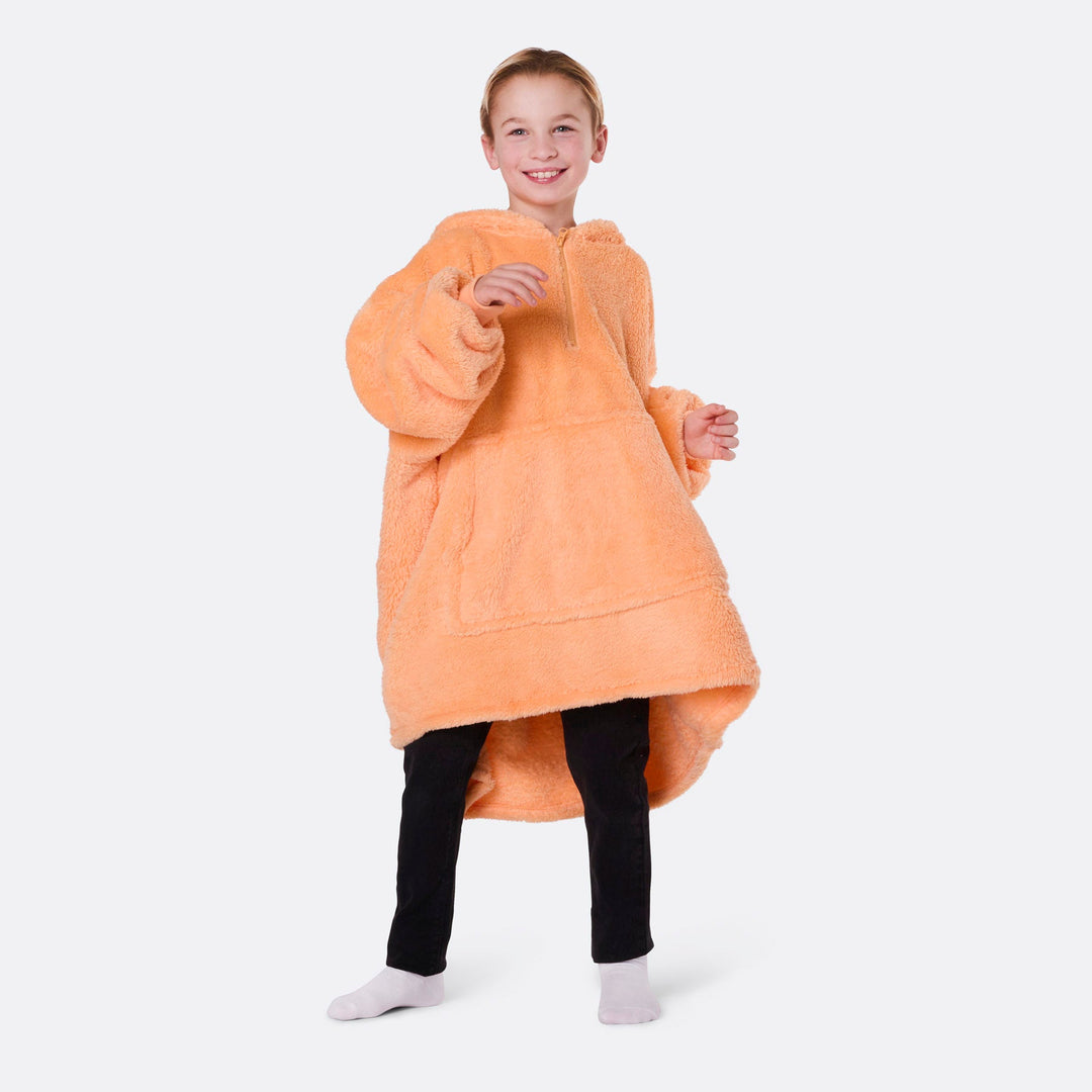 Perzik Teddy HappyHoodie voor Kinderen