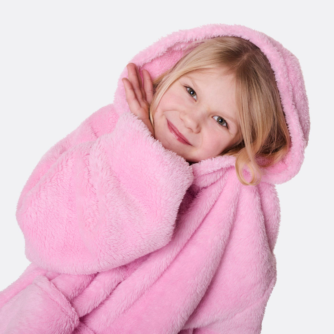 Roze Teddy HappyHoodie voor Kinderen