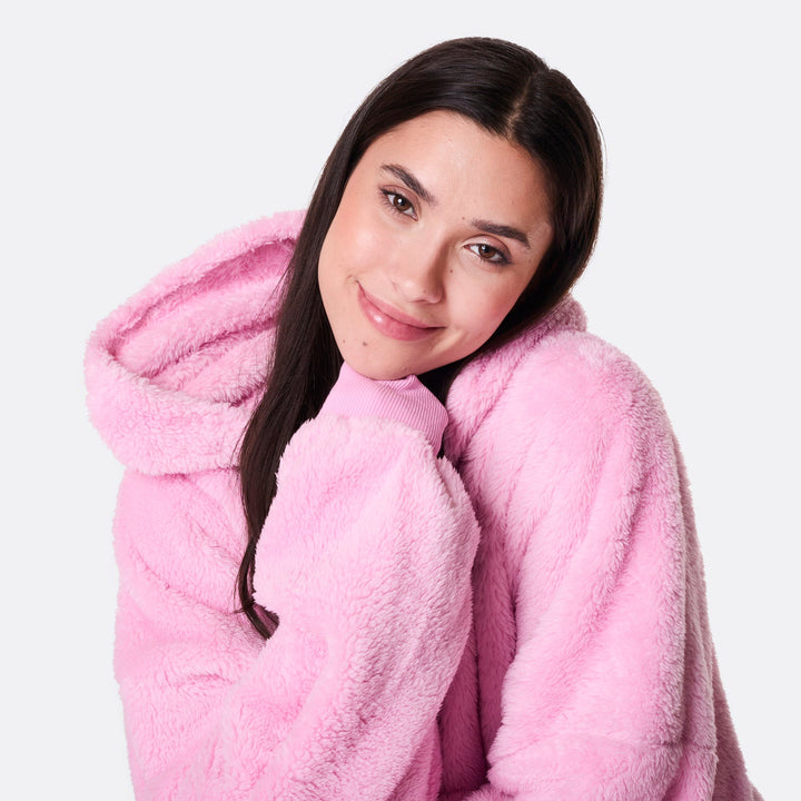 Roze Teddy HappyHoodie