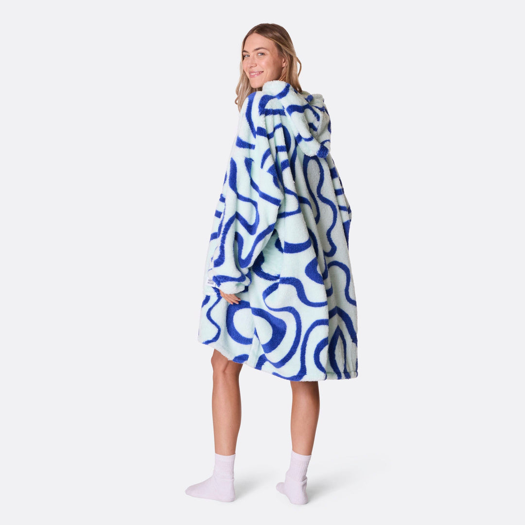 Blauwe Golven Teddy HappyHoodie